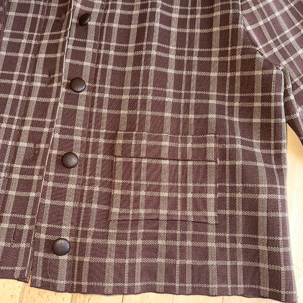 NWT Zara Brown Knit cardigan, XL, GP1510 - Picture 5 of 6
